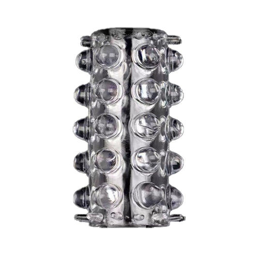 男女情趣大颗粒入珠套解压球龙珠环外挂珠锁精环夫妻情趣硅胶狼牙套羊眼圈