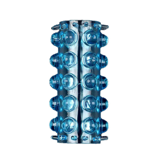 男女情趣大颗粒入珠套解压球龙珠环外挂珠锁精环夫妻情趣硅胶狼牙套羊眼圈